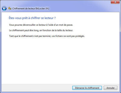 BitLocker-to-go lancement