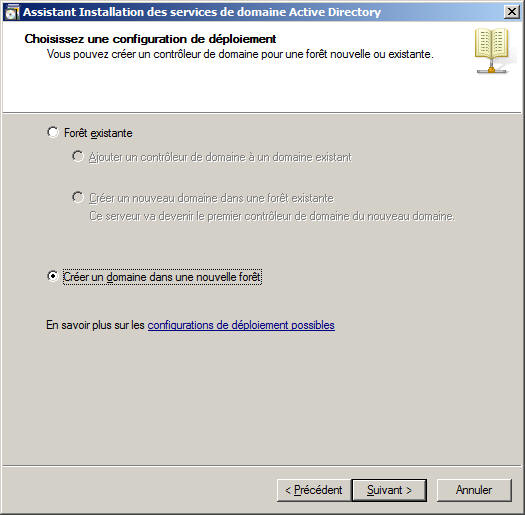 dcpromo : créer un domaine
