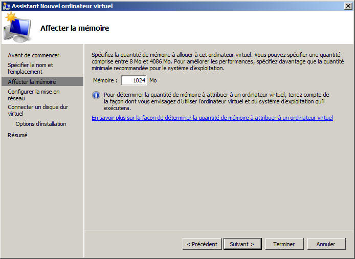 GEstion de la mémoire de la VM