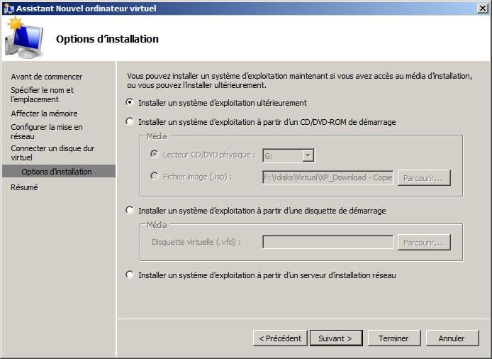 Installer un système d'exploitation