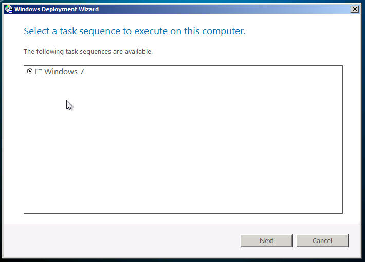Deploy Windows 7