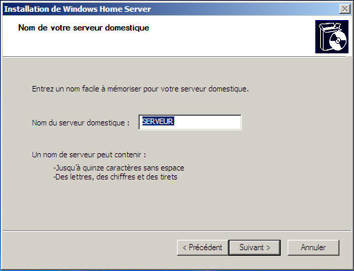 Windows Home server nom