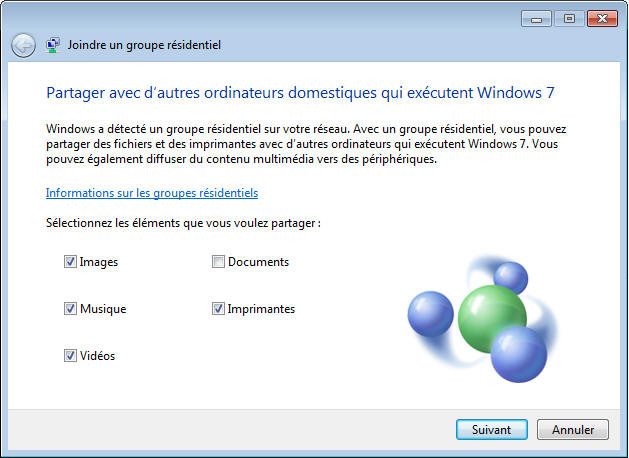 Joindre un HomeGroup